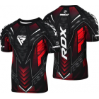 Рашгард - RDX IMMAF Short Sleeves Rashguard / RED - CSH-IMF-1R